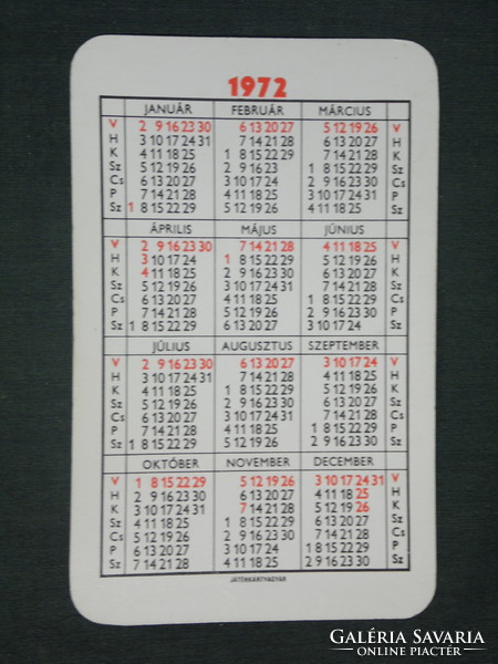 Card calendar, veditex store stores, erotic female nude model, 1972, (1)