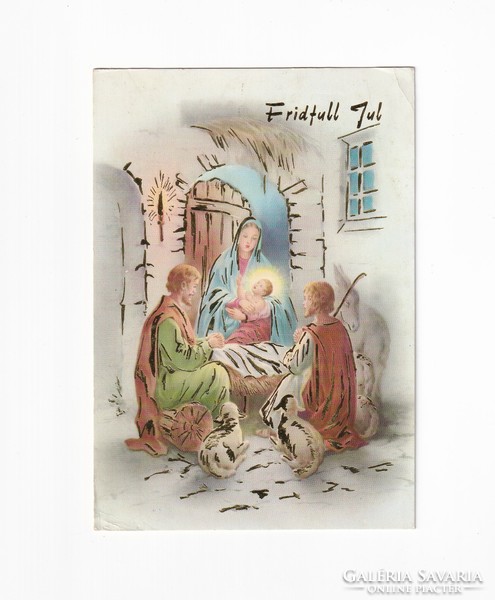 K:024 Karácsony képeslap Vallásos