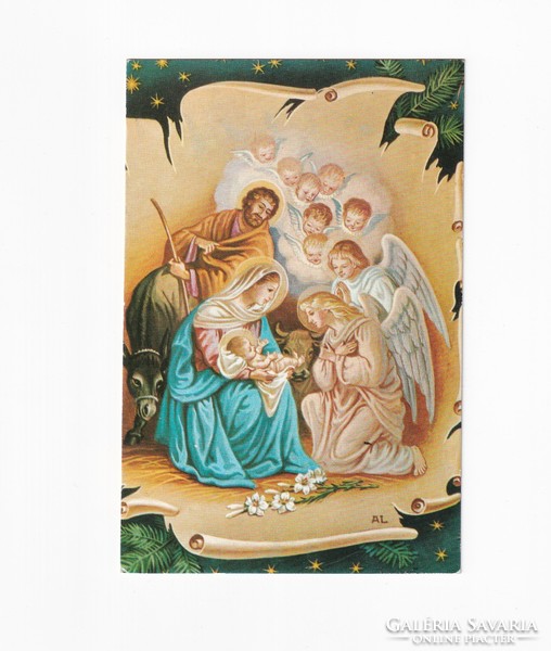 K:029 Karácsonyi képeslap Vallásos