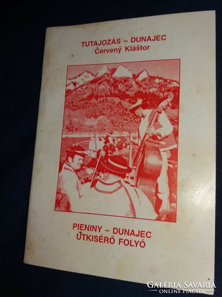Old Czechoslovak / Slovak Dunajec water raft tour program booklet in Hungarian according to the pictures