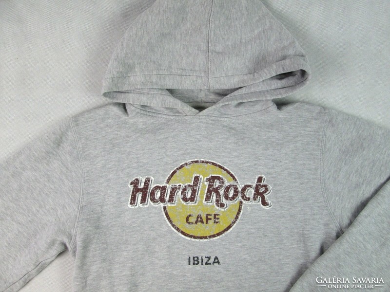 Original hard rock cafe (m) gray long sleeve women's hoodie