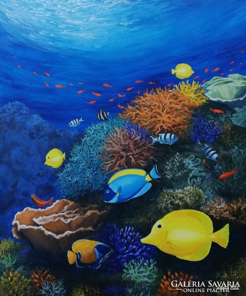 Korallzátony -  festmény