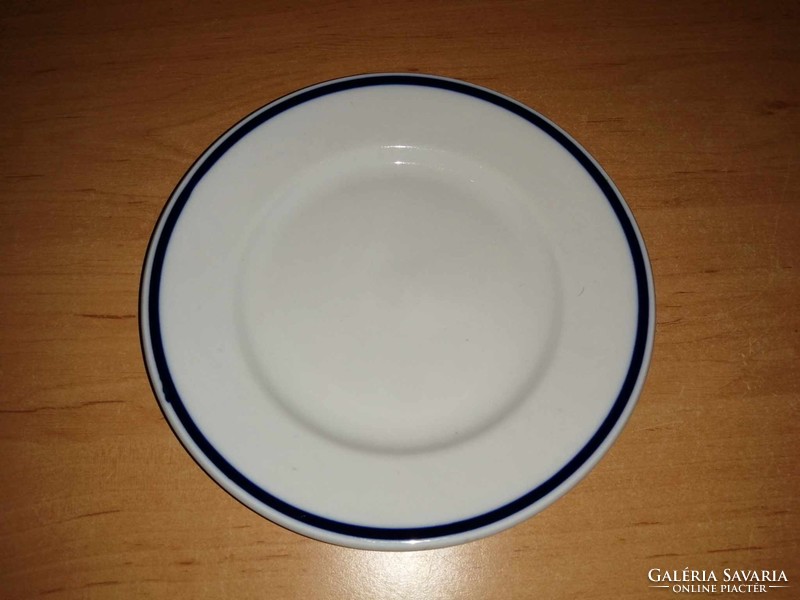 Zsolnay porcelán kék szélű kistányér 18,5 cm (2p-3)