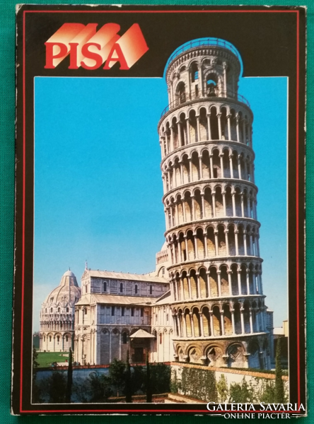 Italy, pisa leporello, postcard, booklet