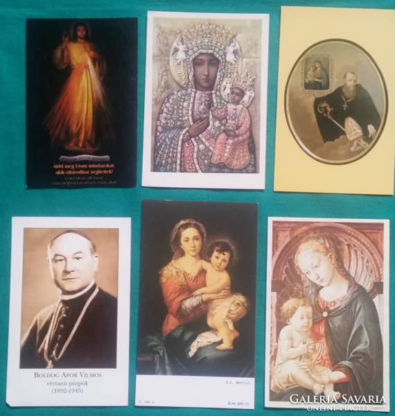 6 Pcs. Prayer picture, holy picture, (9.)