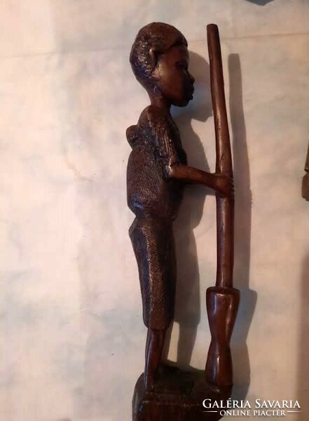 Two African wooden figurines