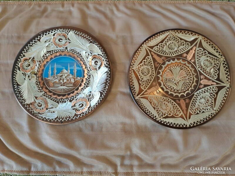 Decorative copper wall bowls