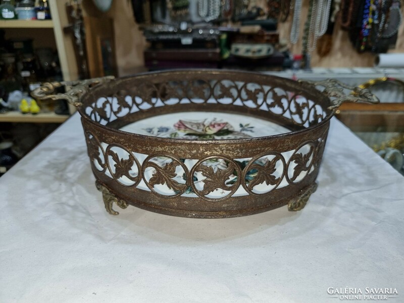 Old majolica inlaid bowl
