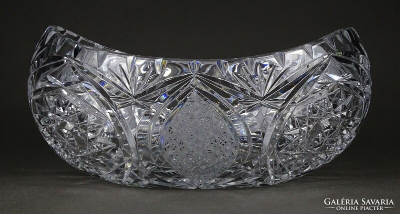 1P266 oval crystal table center serving bowl 20.5 Cm