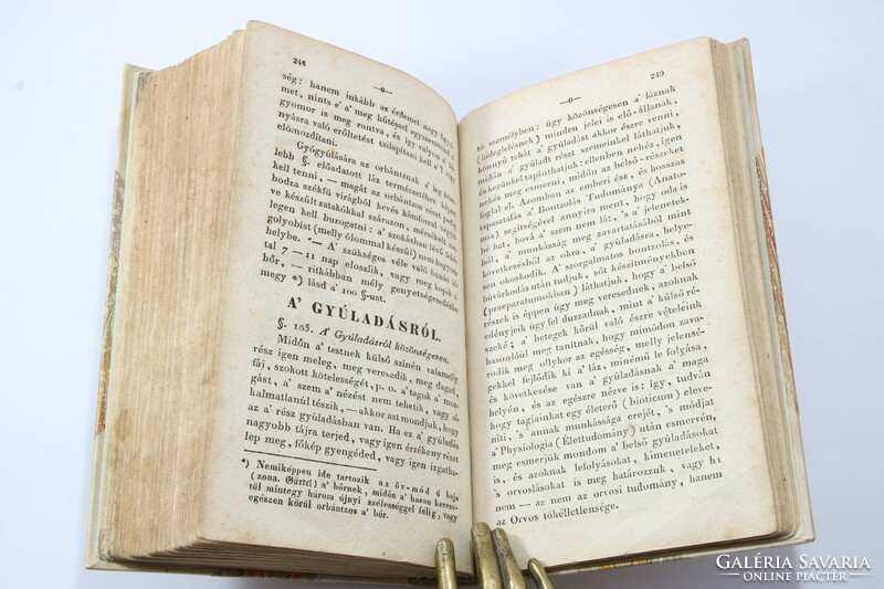 1829 - Csorba József Hygiastika vagy is orvosi oktatás a himlő oltás metszetével Ritka orvosi könyv!