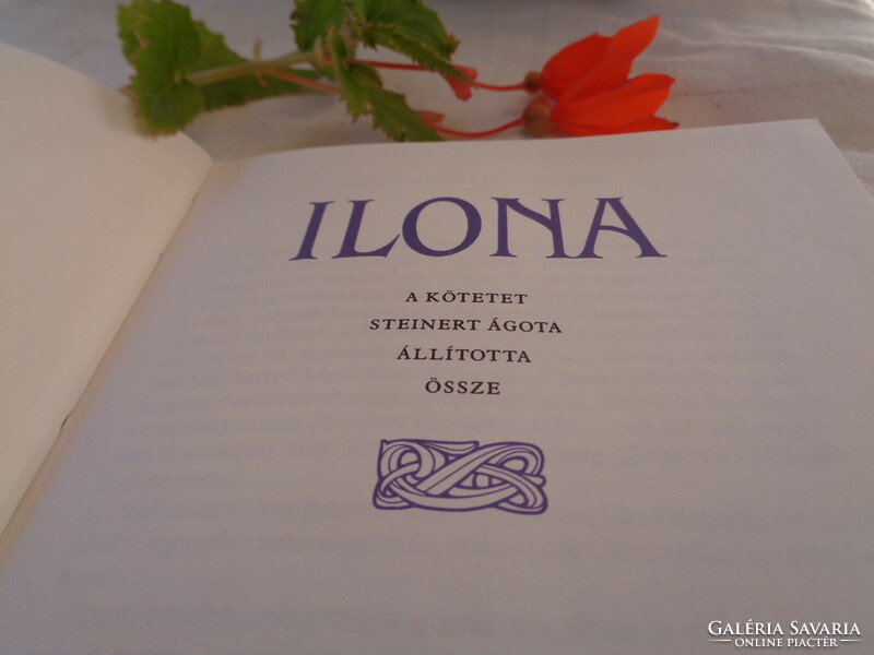 Ilona: Ágota Steinert's book, about Ilona's praise