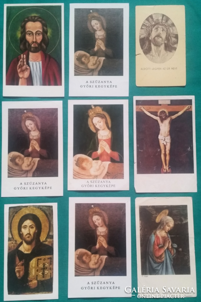 9 Pcs. Prayer picture, holy picture, (6.)
