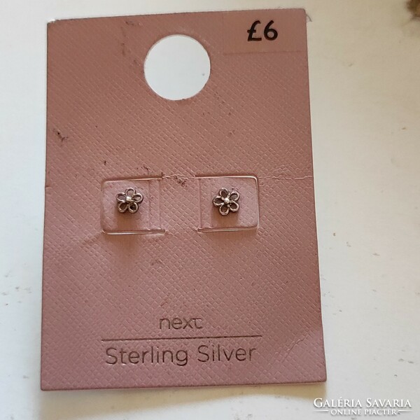 Tiny silver earrings