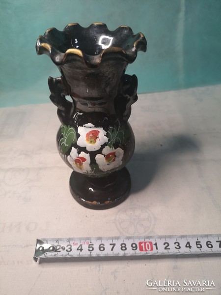 Mezőtúr ceramic vase with handles