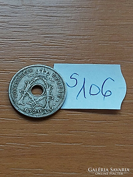 Belgium belgie 5 cemtimes 1920 copper-nickel, i. King Albert s106