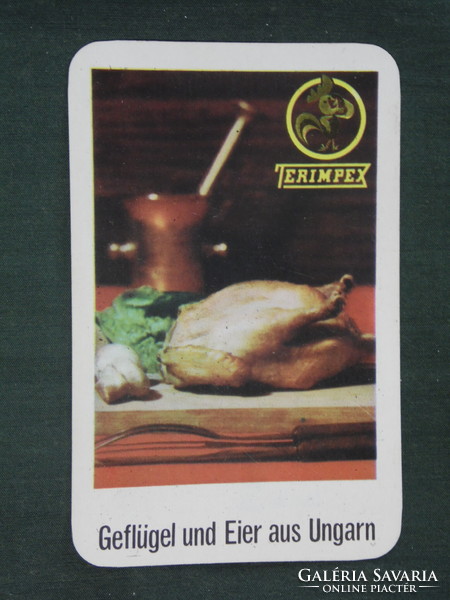 Card calendar, terimpex, poultry processor, 1972, (1)