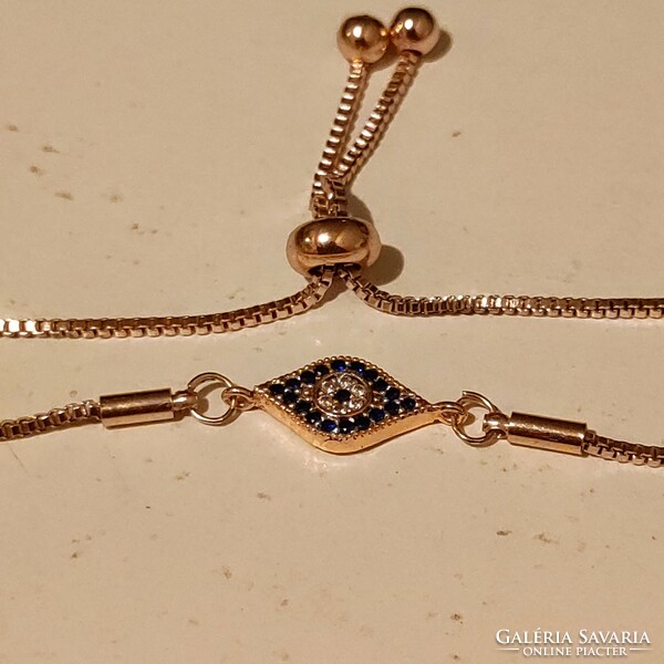 New rose gold plated sliding clasp bracelet