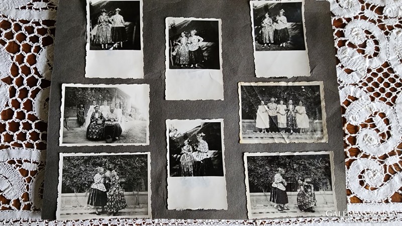 About 1928 folk woman impersonator transvestite man dressed as a cheerful woman collection of 8 photos
