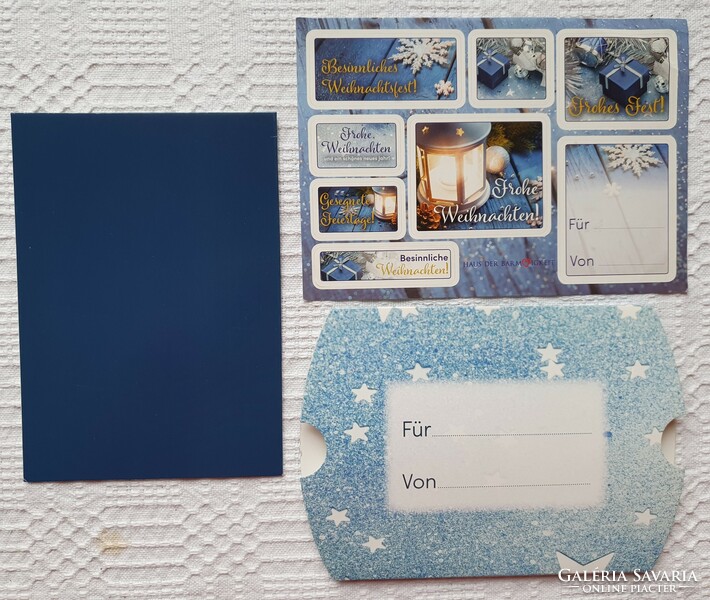 Karácsonyi képeslap postatiszta üdvözlőlap üdvözlőkártya levelezőlap matrica papír doboz