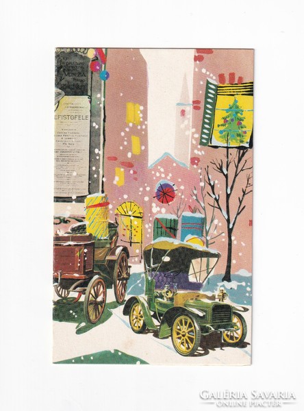 K:102 Karácsonyi  képeslap kihajtós
