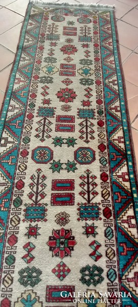 Kézi csomózású Kazak futó szőnyeg ALKUDHATÓ