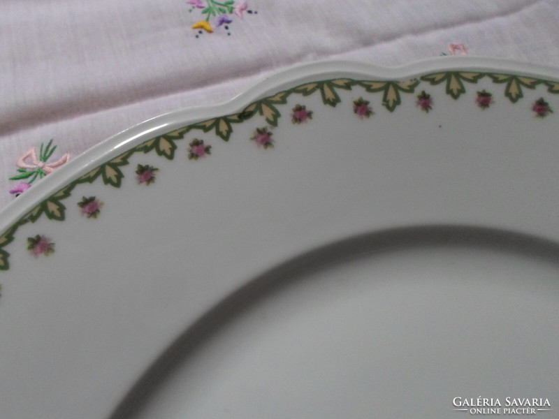 Mz austria round serving bowl (moritz zdekauer, rosy porcelain)