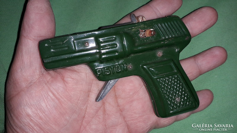 1940-s évek fém lemez játék szalagpatronos pisztoly ,revolver a képek szerint