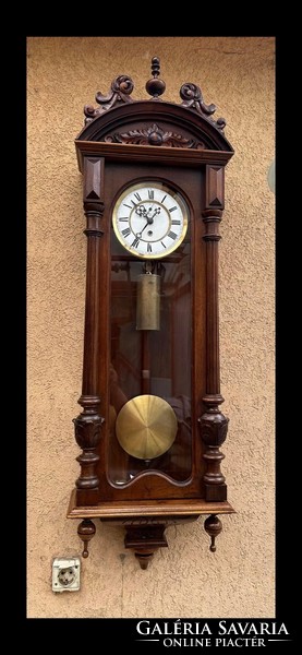 A German wall clock with a monthly period