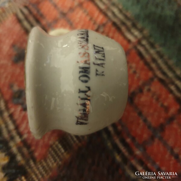 Gyűjtői/múzeumi darab "Végállomás Szabadka kálni" régi ritka játék porcelán bili