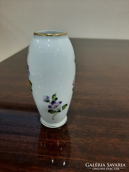 Herend small porcelain vase with floral pattern 1. Class.
