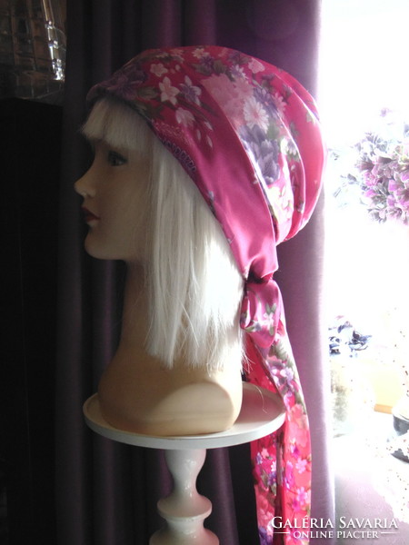 Traditional silk headscarf