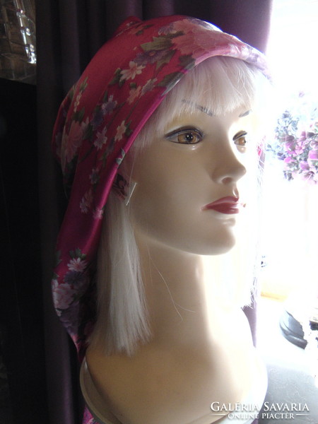 Traditional silk headscarf