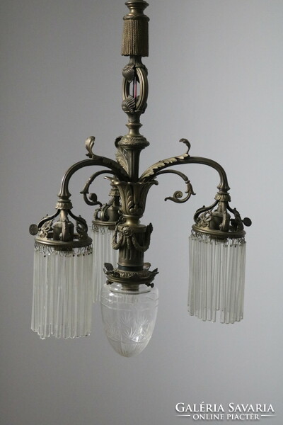 Eclectic-Art Nouveau chandelier / around 1900