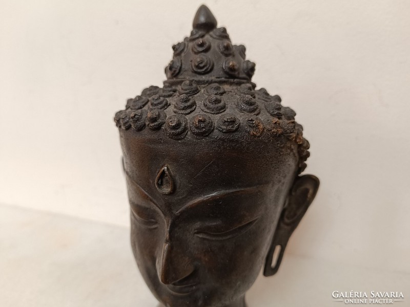 Antik bronz buddha fej buddhizmus buddhista szobor 281 8041