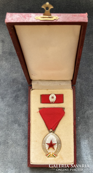 Order of merit silver grade in a box with a miniature