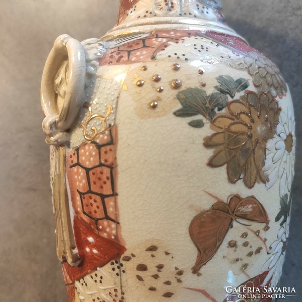 Japanese ceramic vase, satsuma style