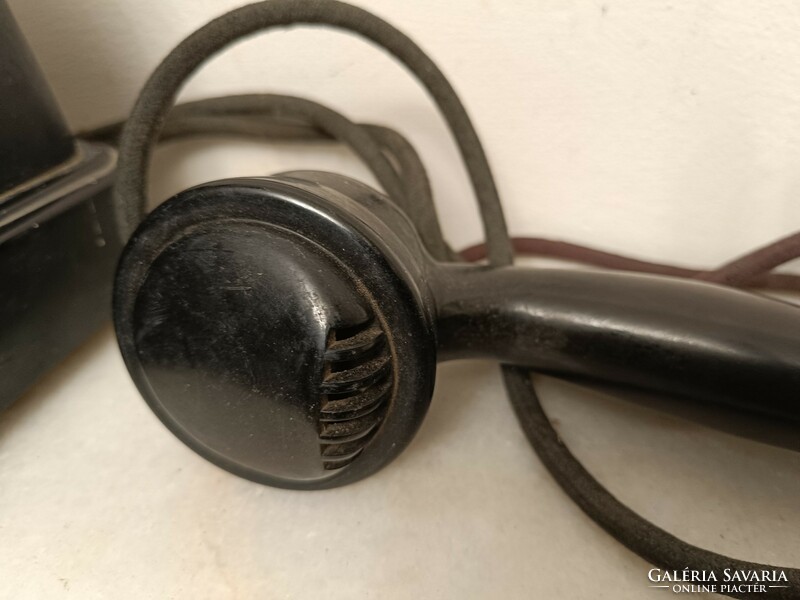 Antique vinyl metal desk telephone set 1930s 262 7948