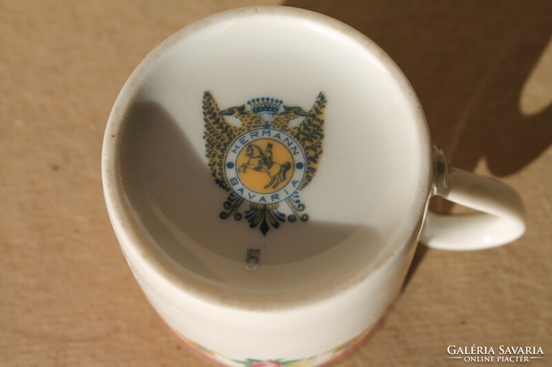 Hermann Bavarian antique coffee cup with bottom