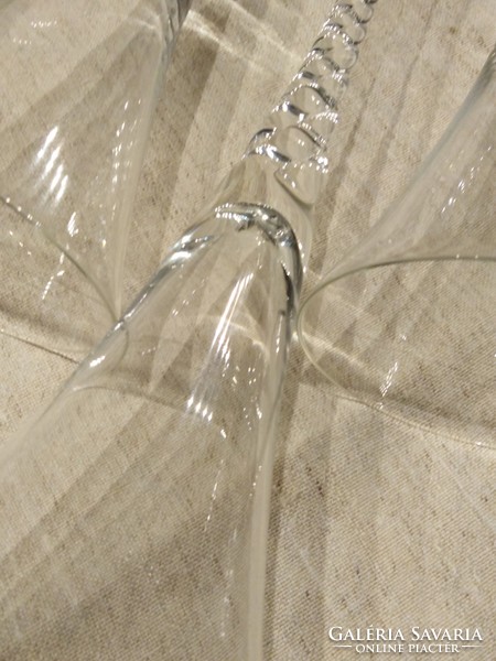 Champagne glass - with a screw / set of 6