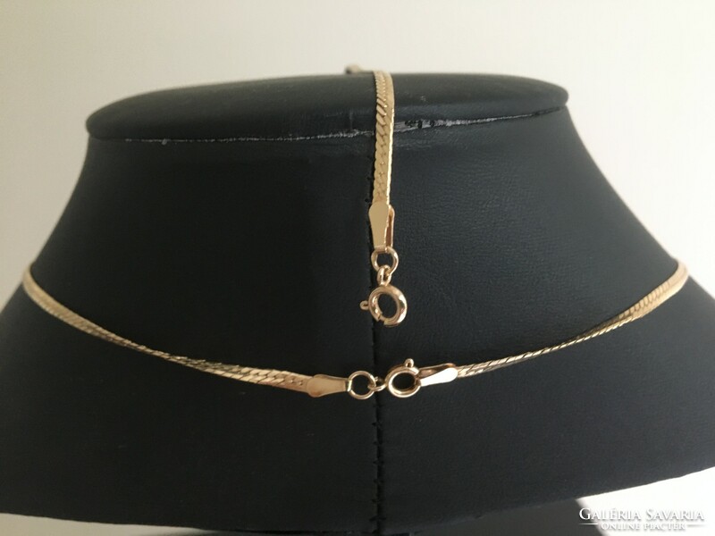 14K necklace-bracelet set 10.21 g