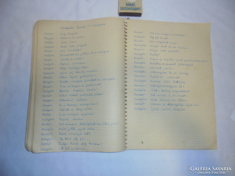 " Katonaidőm emlékére " 1964 - S. P. honvéd - kézzel írt emlékkönyv - szerelmes és katona versek