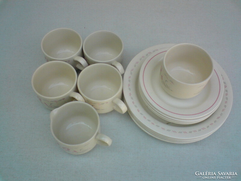 English coffee set with flower pattern 14 pcs