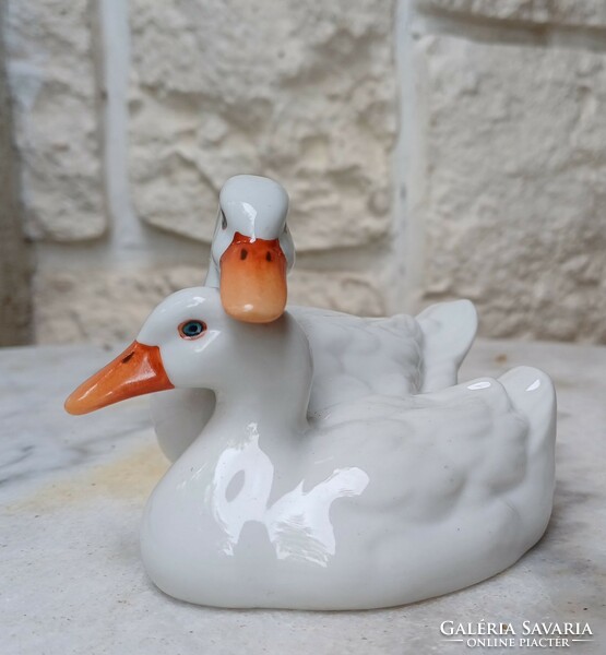 Herend pocelàn figure ducks. Nice piece, also for a gift!