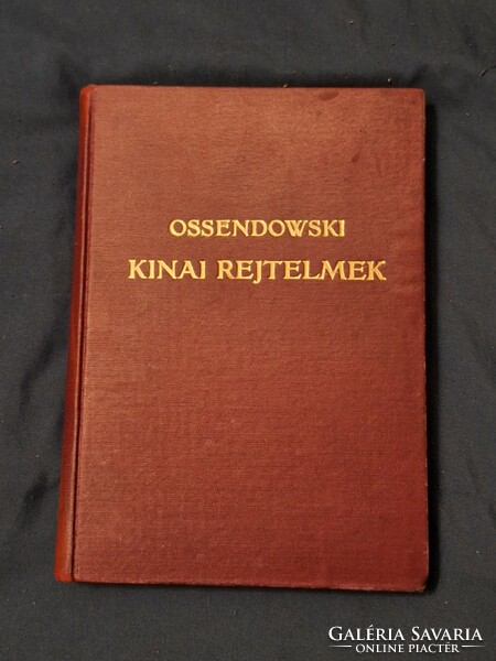 Rrr!!! Ossendowski: Chinese mysteries 1925 Franklin-Hungarian Geographical Society