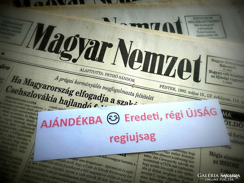 2001 Vii 19 / Hungarian nation / newspaper - Hungarian / daily. No.: 25917