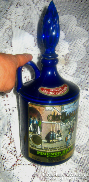 Old blue old jamaica liquor ceramic bottle bottle sangster's