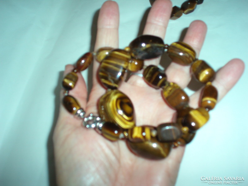 Vintage tiger eye necklace with bracelet