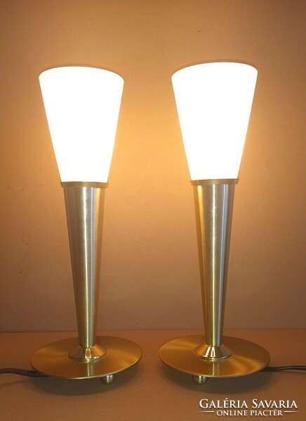 Modern design wofi copper torch table lamp. 2 pcs. Negotiable.