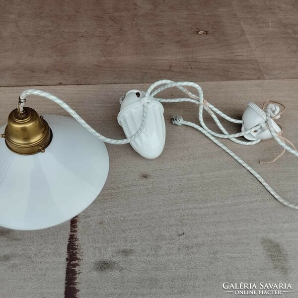 Porcelain heavy kitchen lamp with cover
