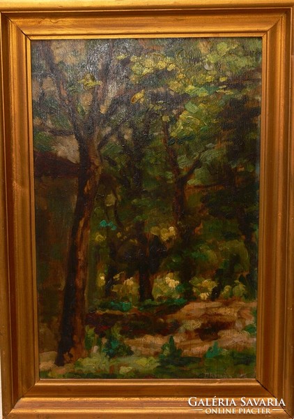 Forest interior painting